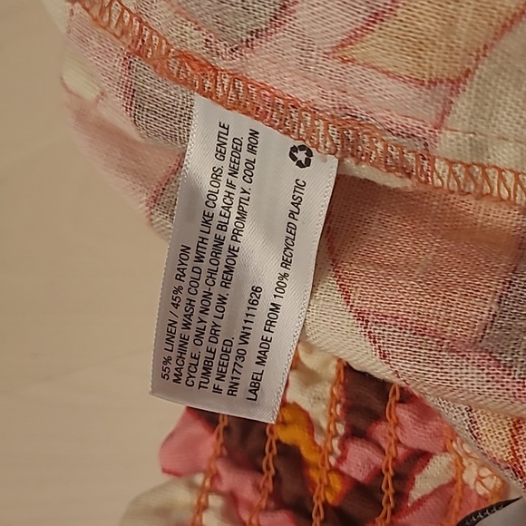 LIKE NEW AVA & VIV Mod Retro-Inspo Linen Blend High Waist Shorts - Picture 9 of 11